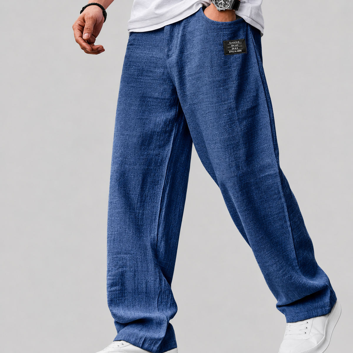 MARCO - PANTALONES DE LINO CASUAL PREMIUM