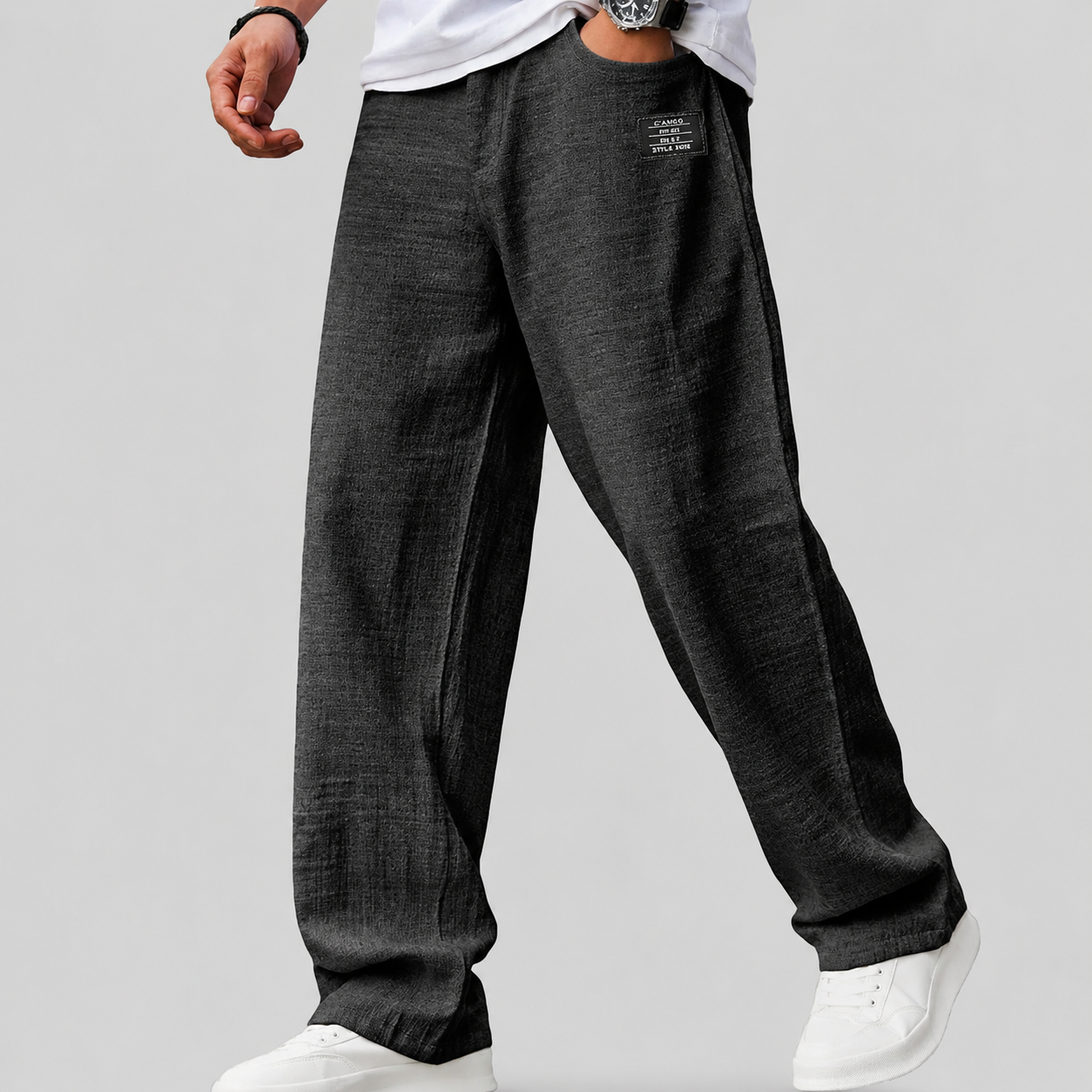 MARCO - PANTALONES DE LINO CASUAL PREMIUM