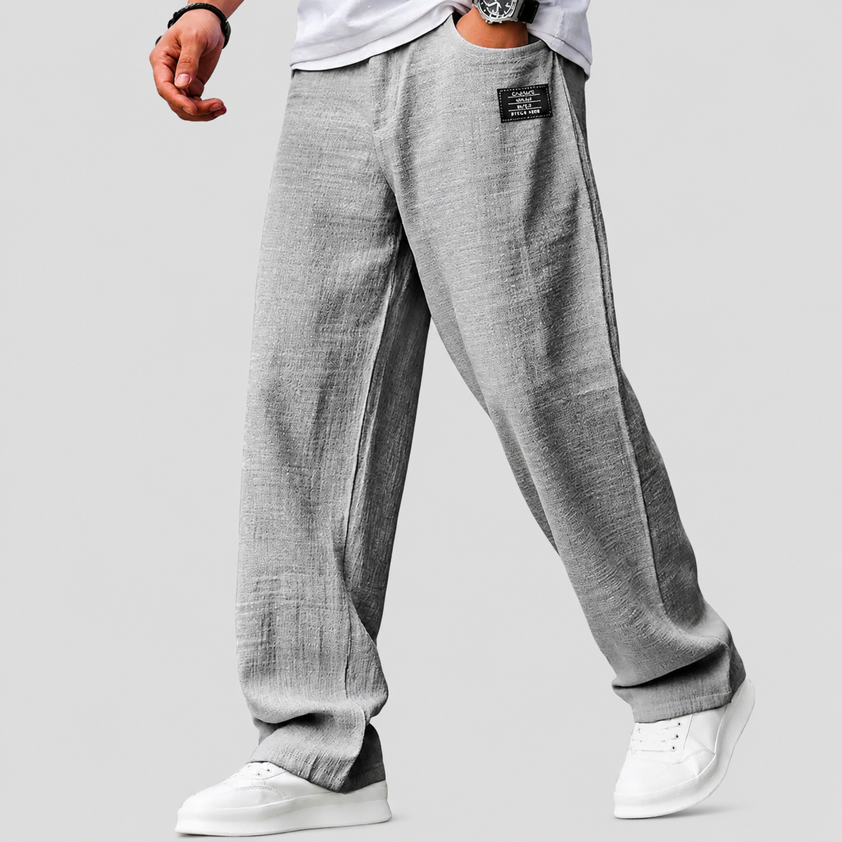 MARCO - PANTALONES DE LINO CASUAL PREMIUM
