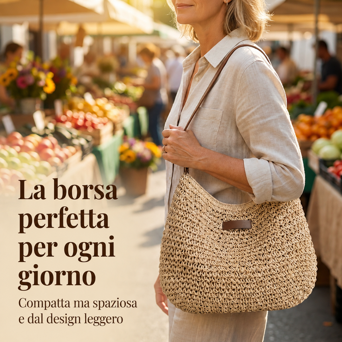 DINA - BOLSO TEJIDO ELEGANTE
