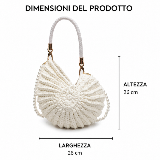 TEA - BOLSO TOTE TEJIDO CON ASA DE CADENA