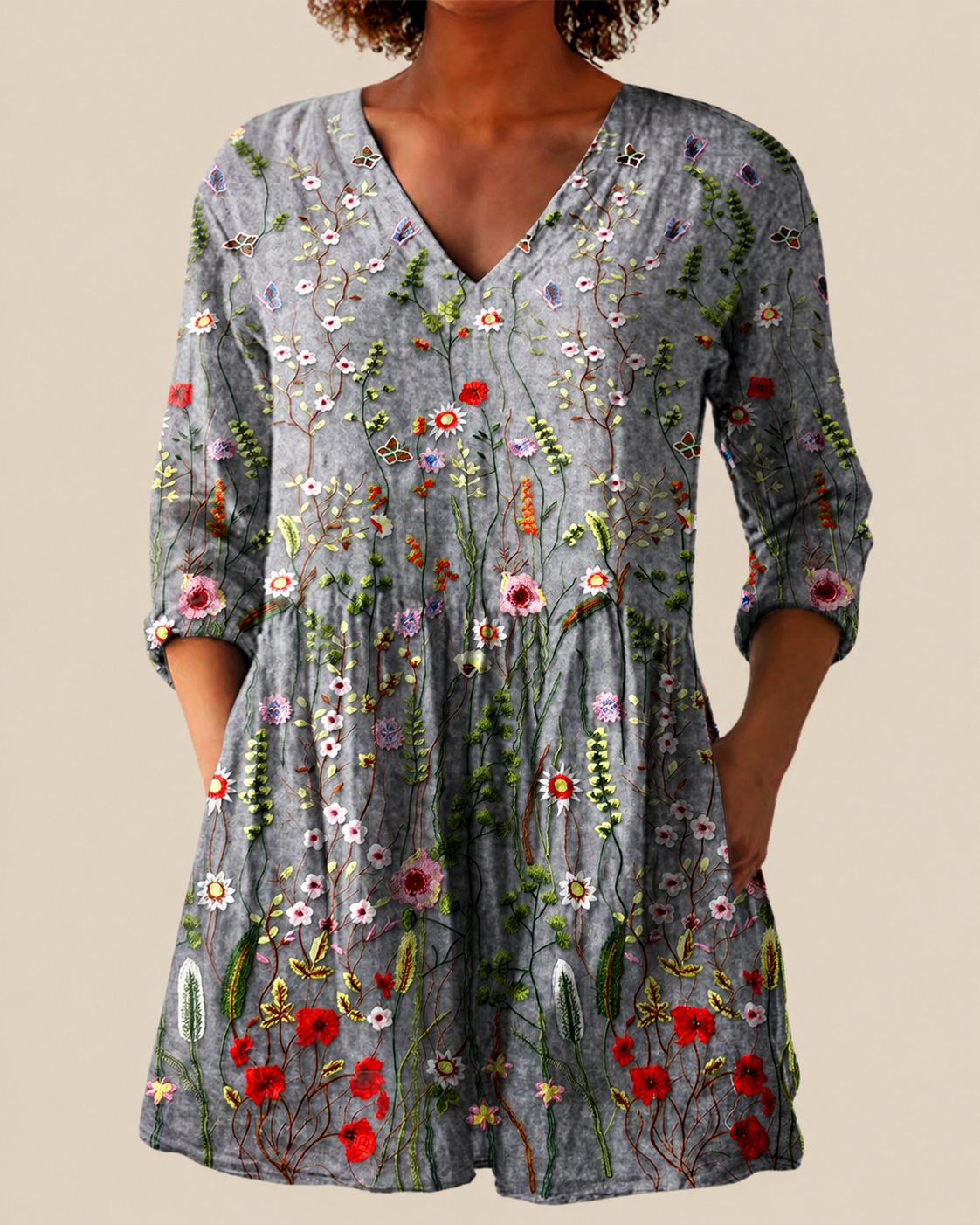 SLOANE - BLUSA LARGA DE ESTAMPADO