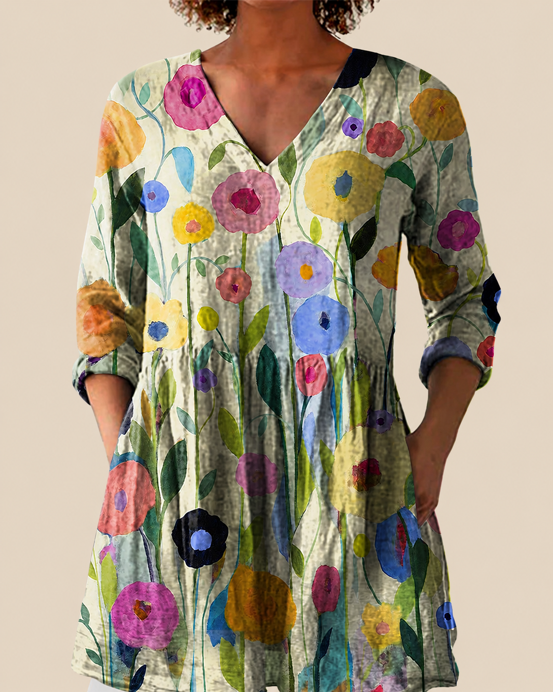 REMI - BLUSA LARGA DE ESTAMPADO