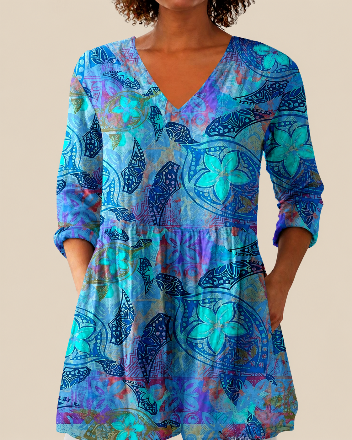 RILEY - BLUSA LARGA DE ESTAMPADO