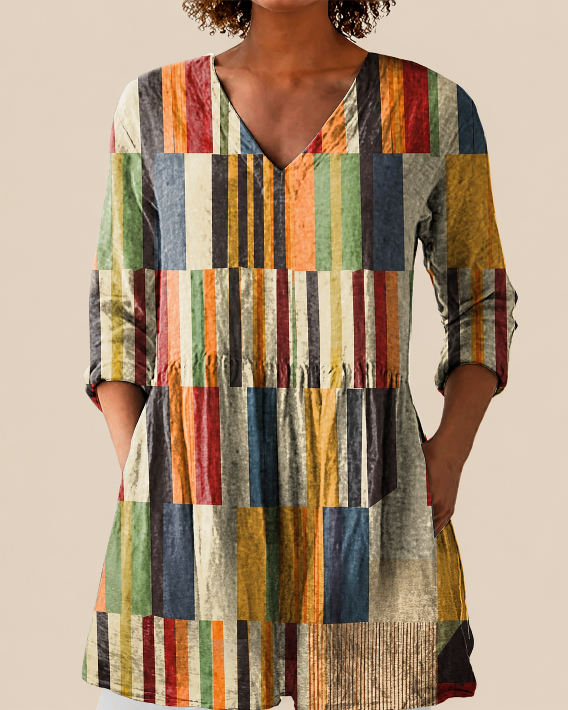 AVERY - BLUSA LARGA DE ESTAMPADO
