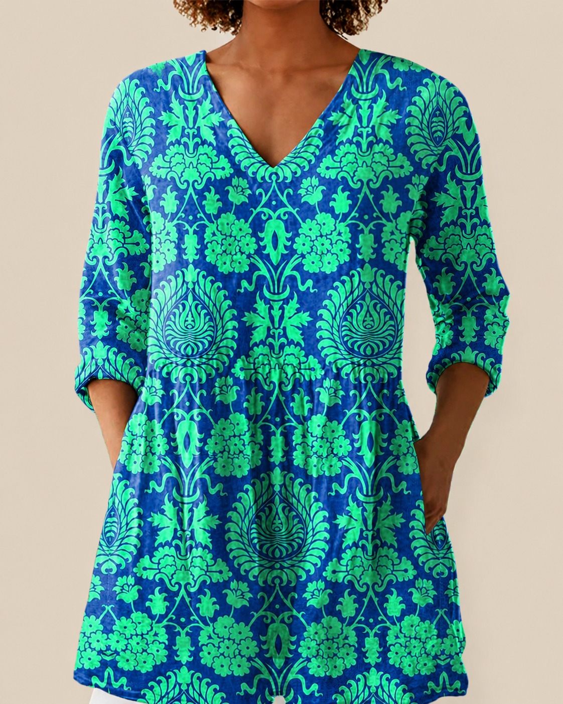 ROMY - BLUSA LARGA DE ESTAMPADO