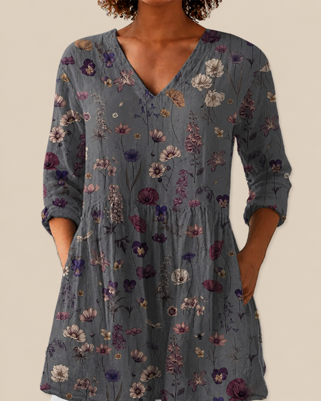 KIRA - BLUSA LARGA DE ESTAMPADO