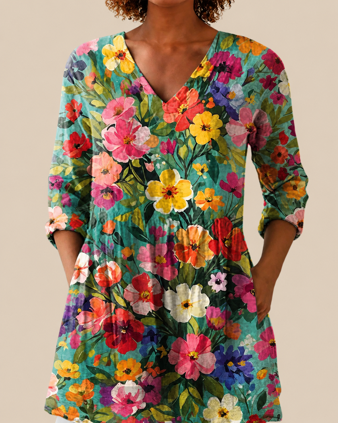KEIRA - BLUSA LARGA DE ESTAMPADO