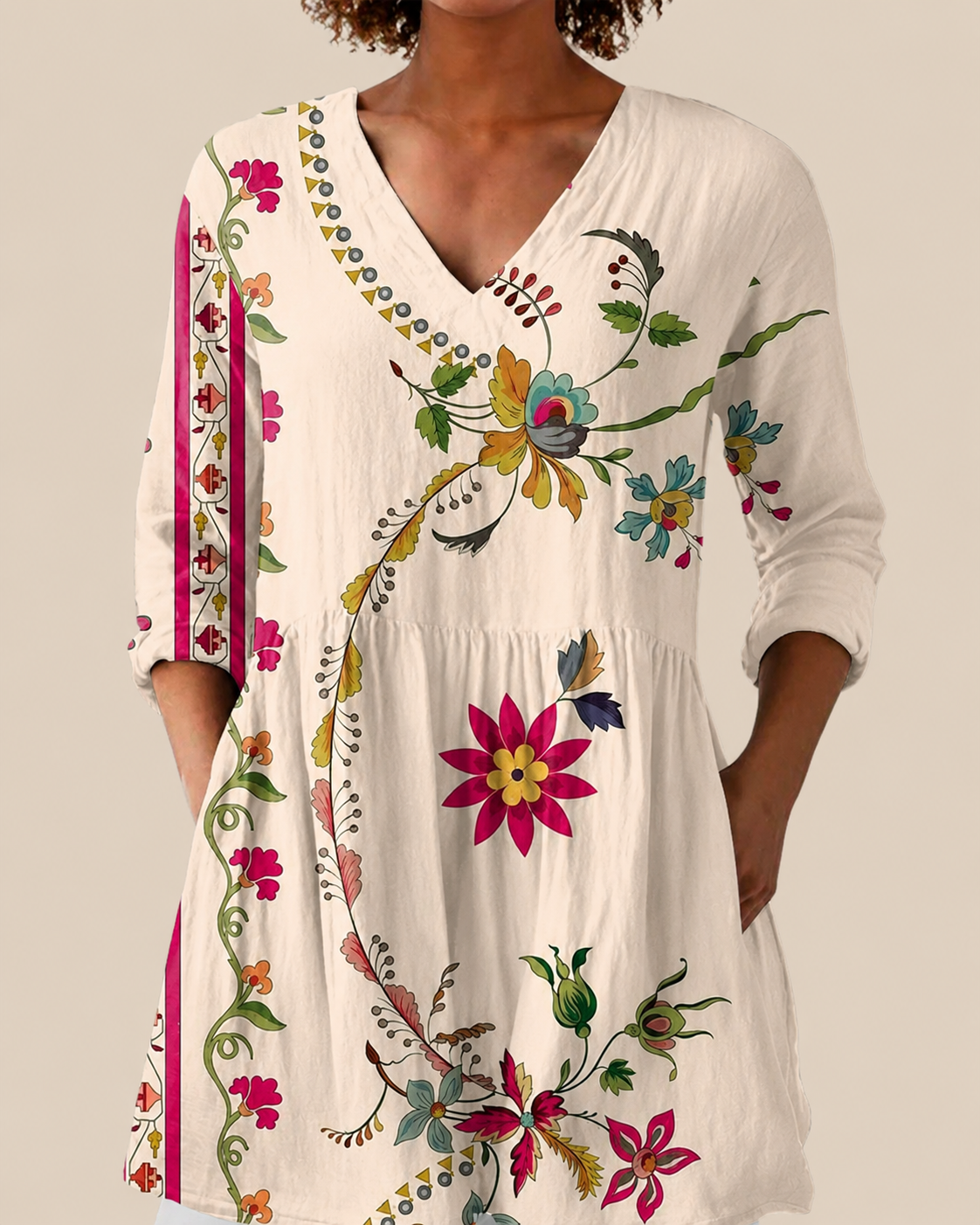 ARIA - BLUSA LARGA DE ESTAMPADO