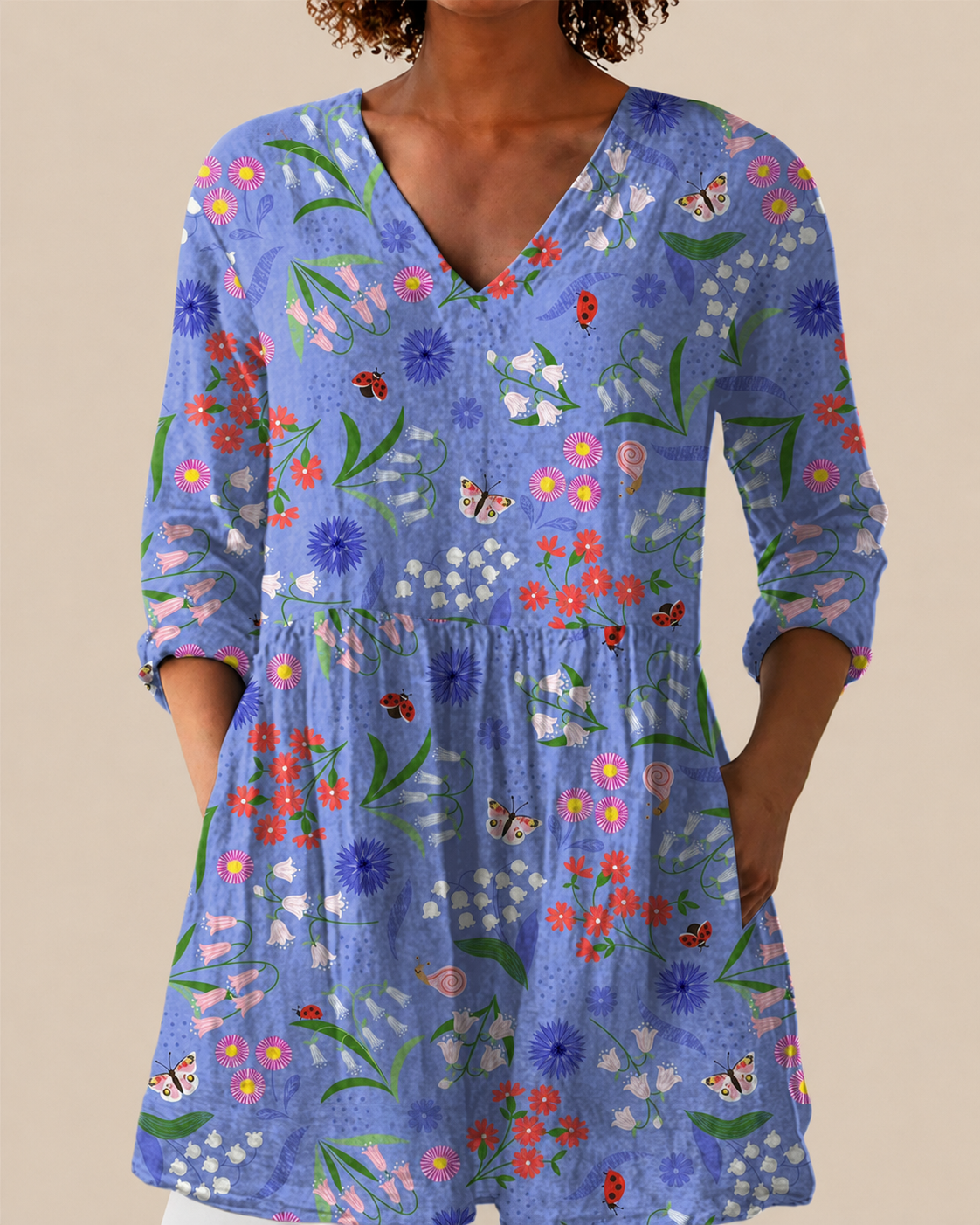 AMELIE - BLUSA LARGA DE ESTAMPADO