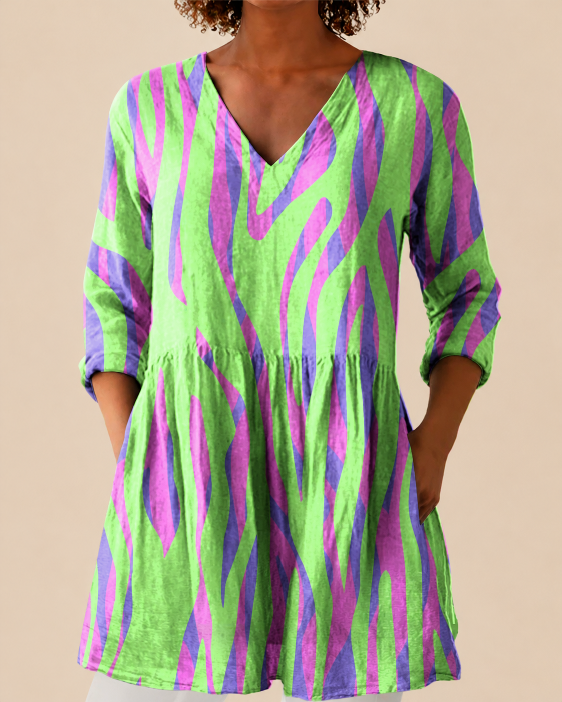MIRA - BLUSA LARGA DE ESTAMPADO