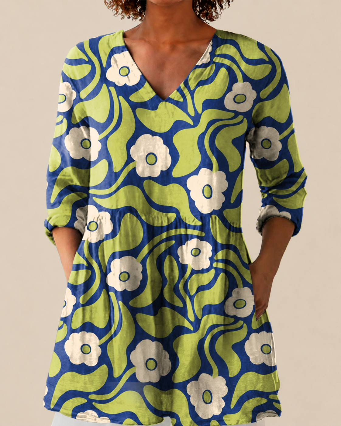 TALIA - BLUSA LARGA DE ESTAMPADO