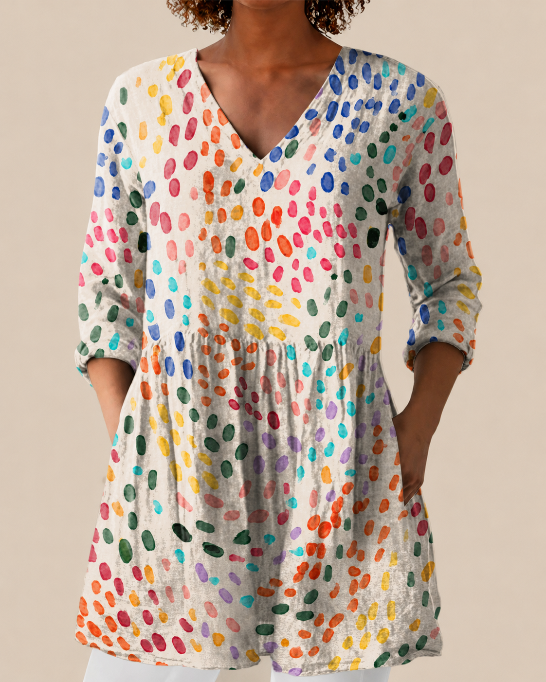 NOELLE - BLUSA LARGA DE ESTAMPADO