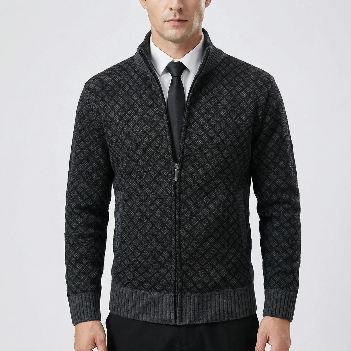 SIMÓN - CHAQUETA DE PUNTO CON CREMALLERA