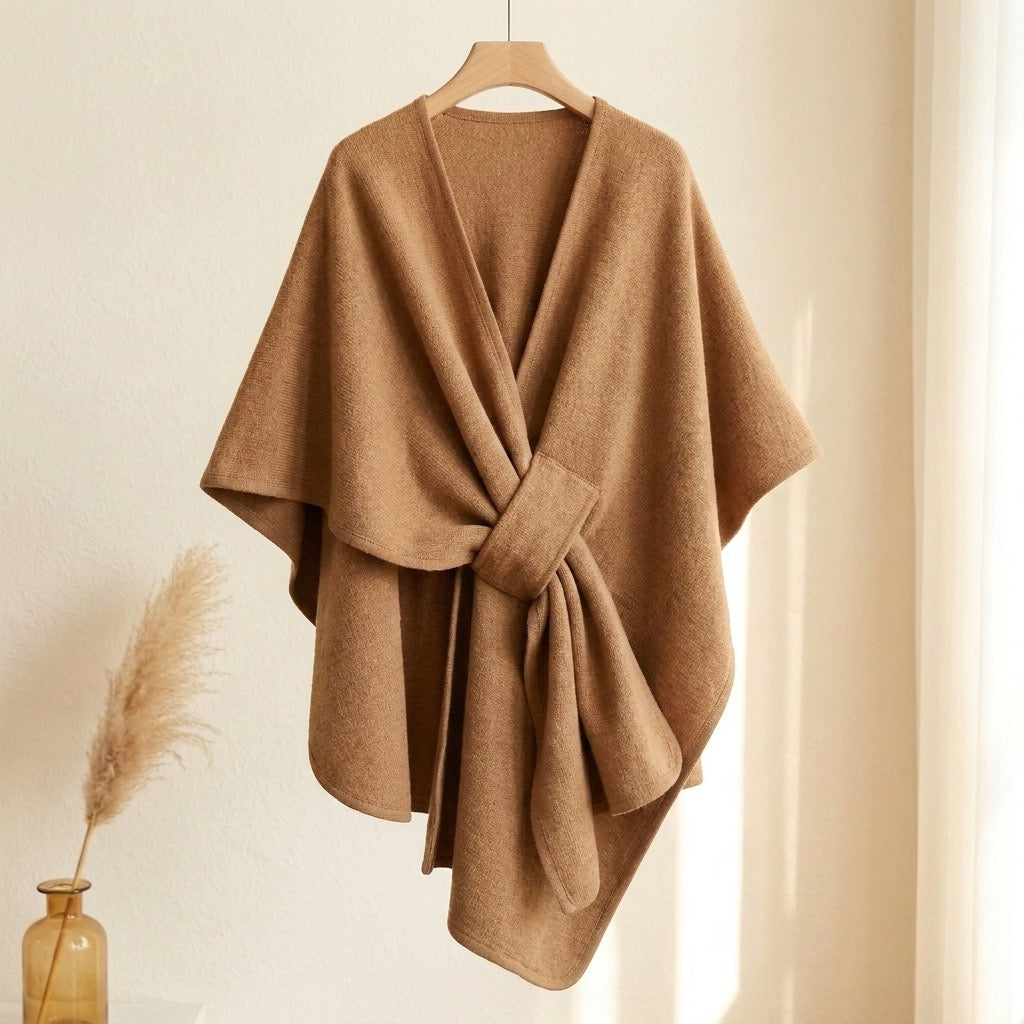 ALPINA - PONCHO BUFANDA DE LANA