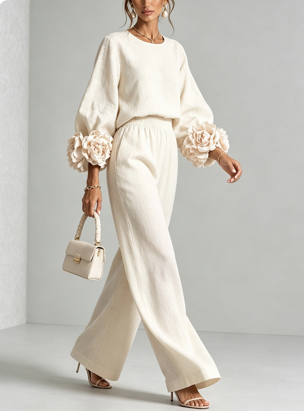 ROSALIE - CONJUNTO DE DOS PIEZAS CON DETALLE FLORAL