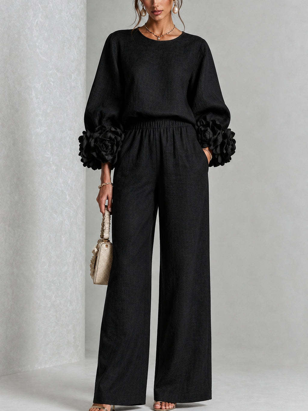 ROSALIE - CONJUNTO DE DOS PIEZAS CON DETALLE FLORAL