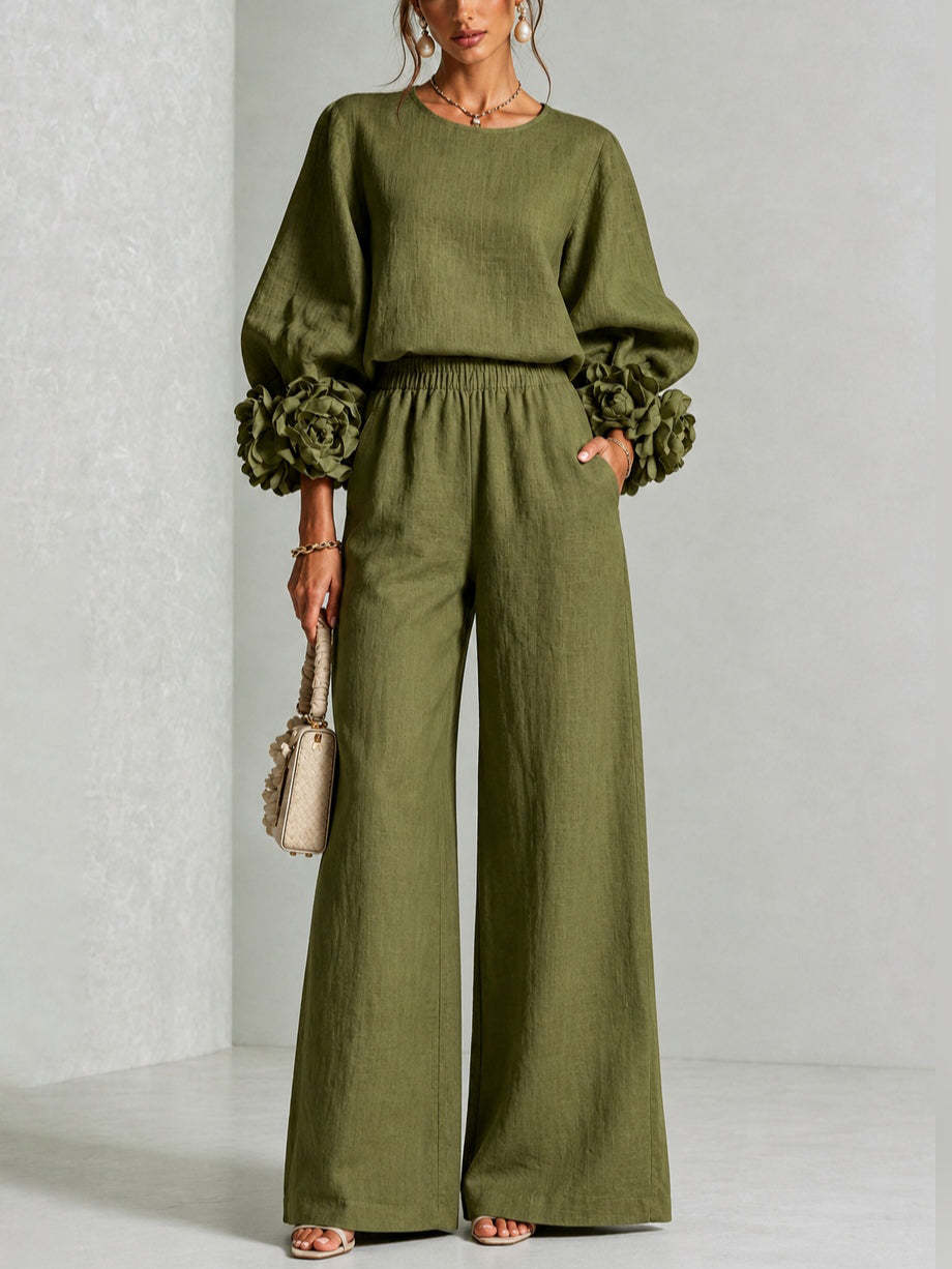 ROSALIE - CONJUNTO DE DOS PIEZAS CON DETALLE FLORAL
