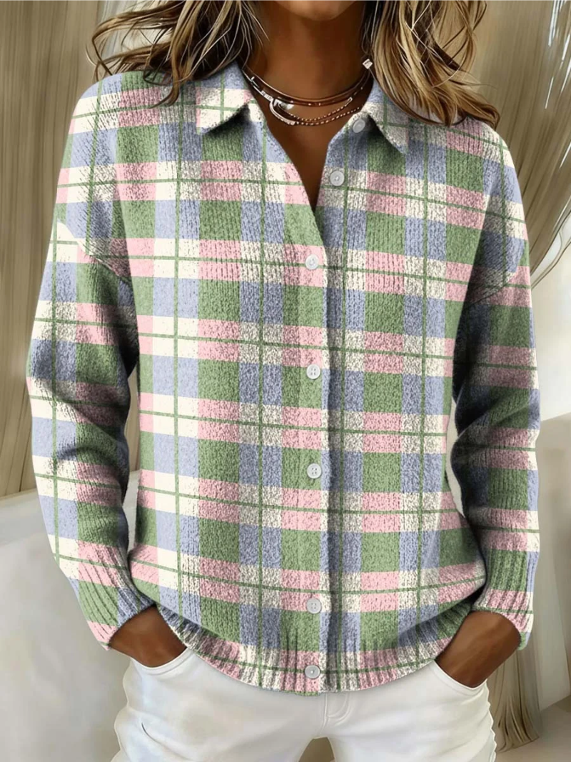 MARGOT - CARDIGAN A CUADROS