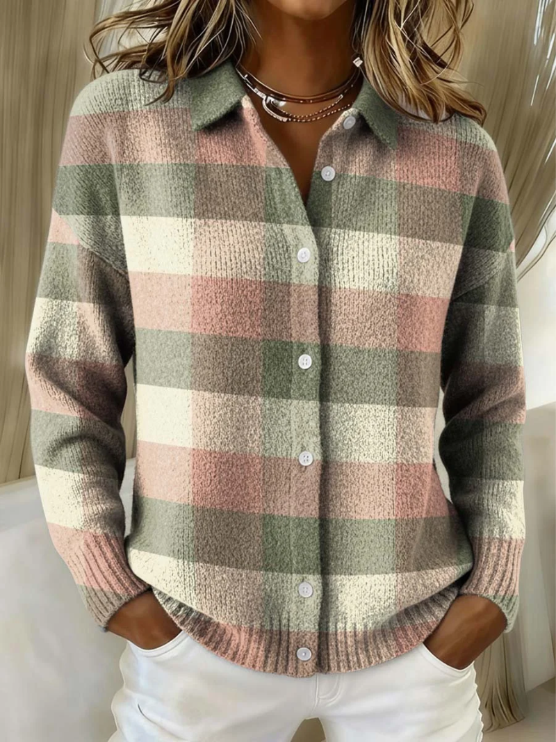 GRACE - CARDIGAN A CUADROS