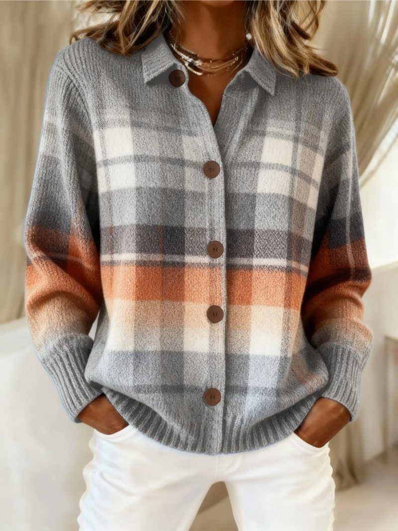 MARLENE - CARDIGAN A CUADROS