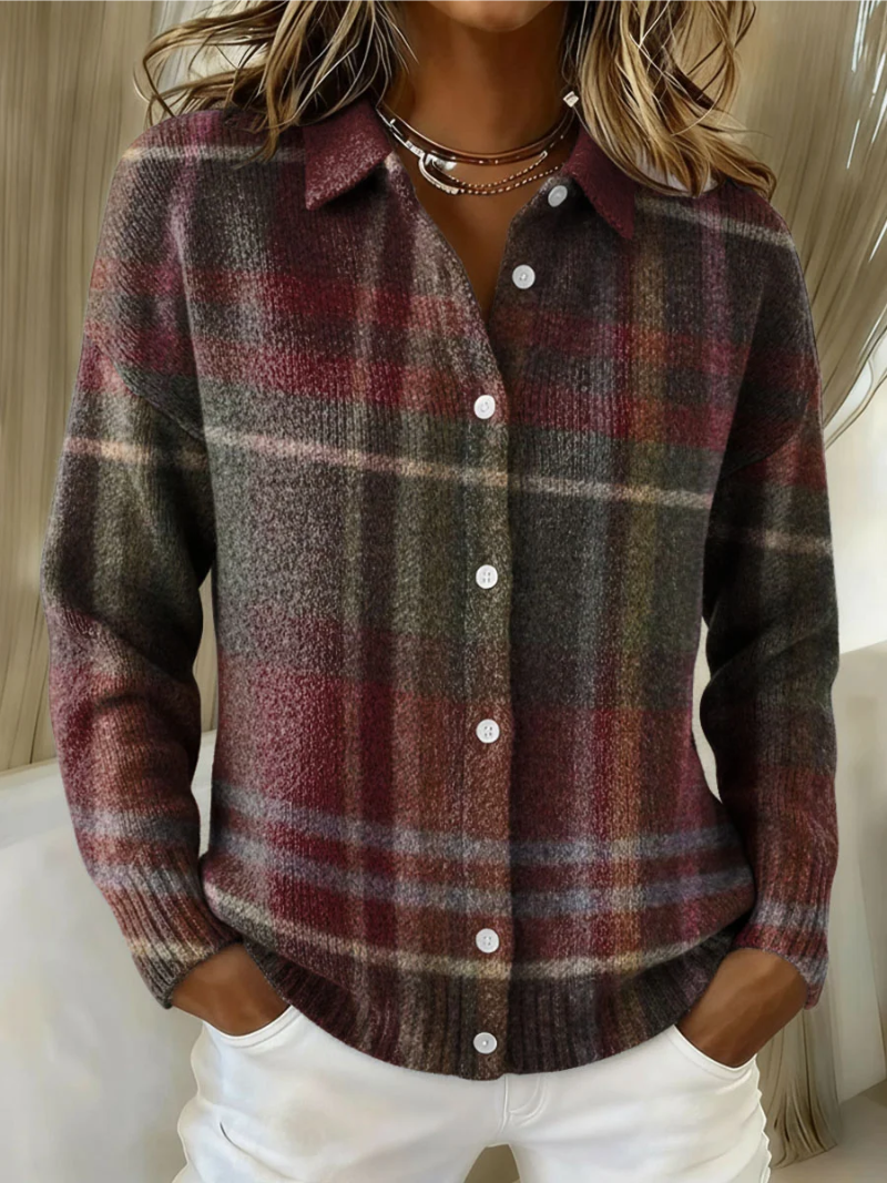 ELEANOR - CARDIGAN A CUADROS