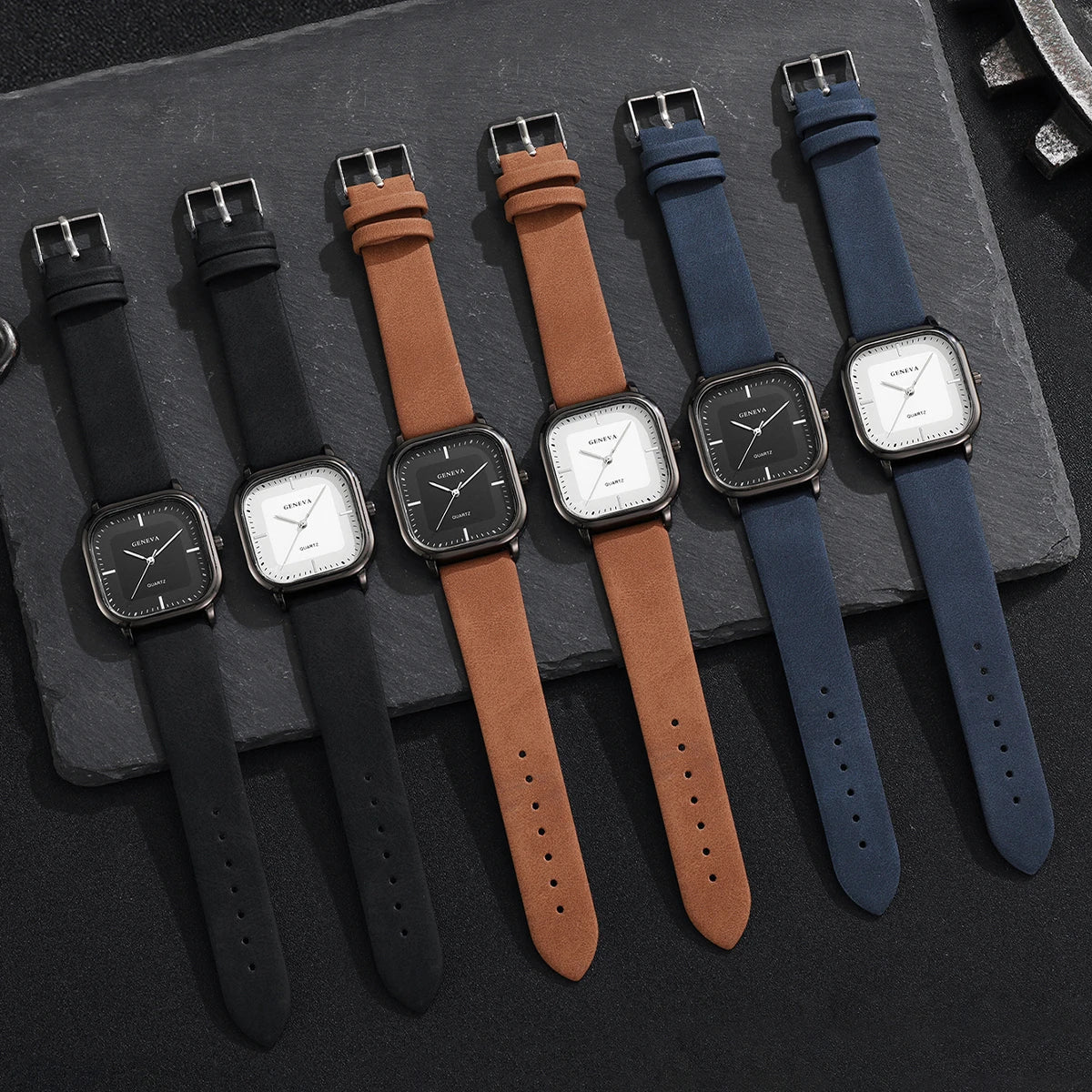 GENEVA - RELOJ DE ESFERA CUADRADA