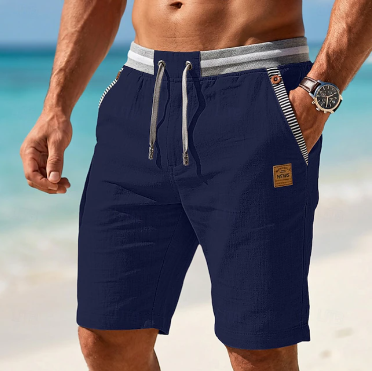 MARCHETTI - PANTALONES CORTOS LIGEROS DE VERANO CON CORDÓN AJUSTABLE