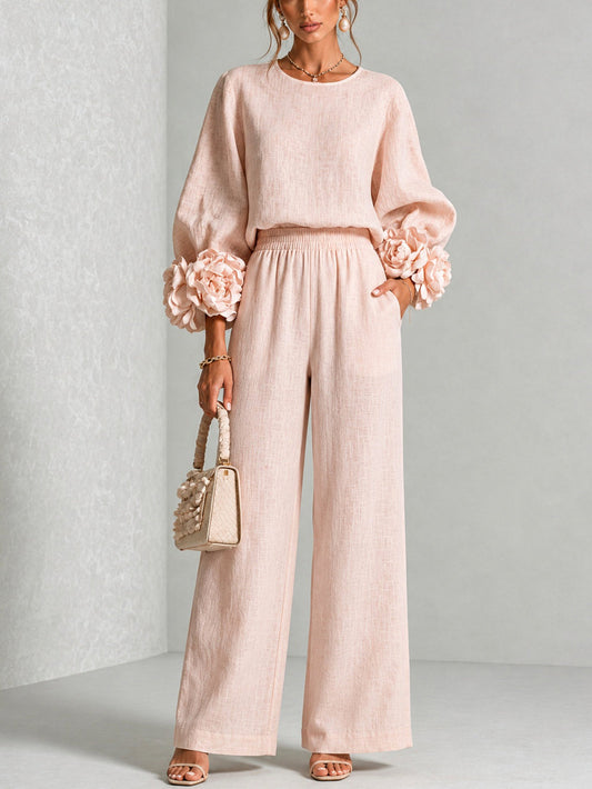 ROSALIE - CONJUNTO DE DOS PIEZAS CON DETALLE FLORAL