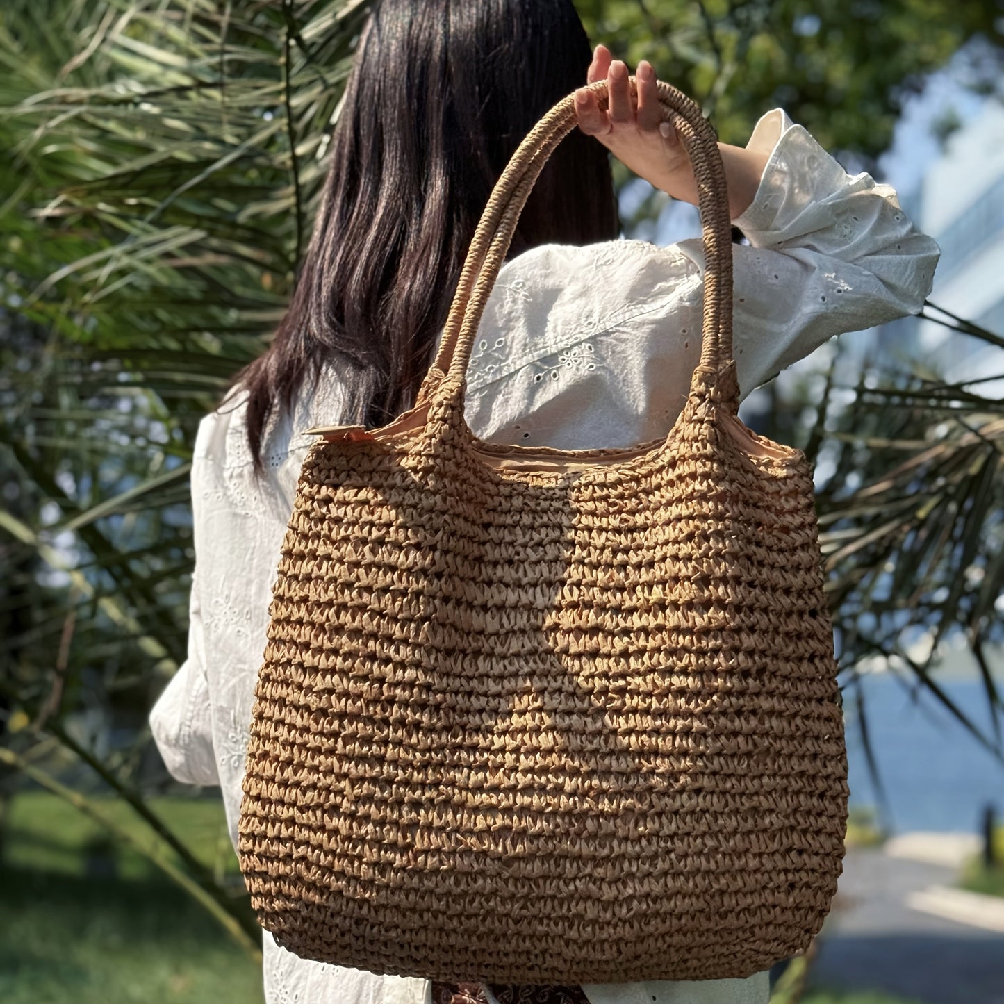 NATALINA - BOLSO TEJIDO DE PAJA BANDOLERA