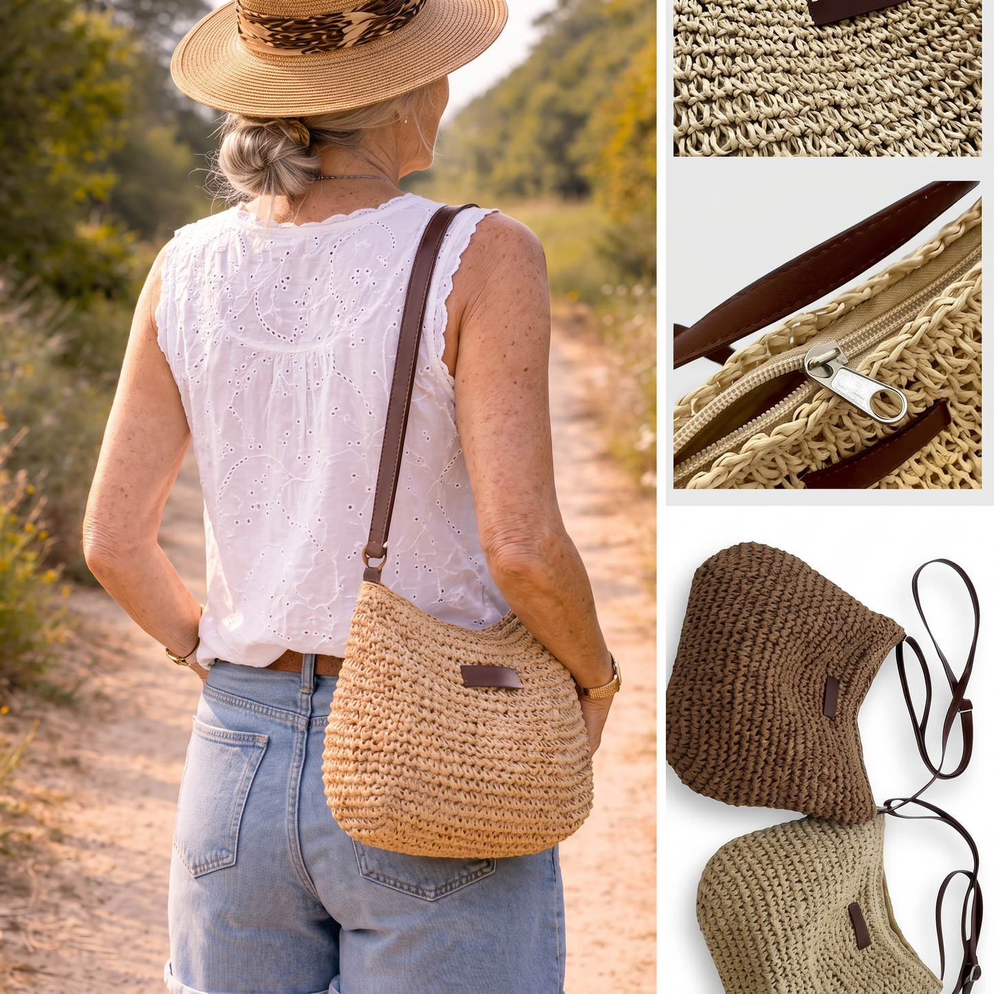 COLOMBA - BOLSO TEJIDO ELEGANTE